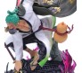 Anime One Piece Roronoa Zoro Action Figure [18 cm] On Roof for Home Decor, Office Desk and Study Table Toy Multicolor