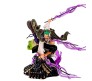 Anime One Piece Roronoa Zoro Action Figure [18 cm] On Roof for Home Decor, Office Desk and Study Table Toy Multicolor