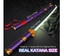 Anime One Piece Cosplay 104 cm LED Light Up Glow Zoro Wooden Sword Enma Life Size Replica Katana Perfect for Gift Merchandise Collectibles