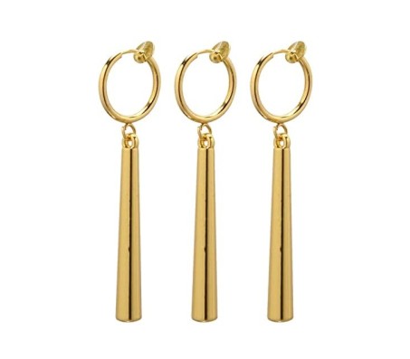 Anime One Piece Roronoa Zoro Earring - Golden Cosplay Ear Accessory For Boys, Men, Women, and Girls