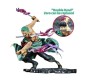 Anime One Piece Roronoa Zoro Battle with Changable Face Action Figure [18 cm] for Home Decor, Office Desk and Study Table Toy Multicolor