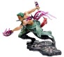 Anime One Piece Roronoa Zoro Battle with Changable Face Action Figure [18 cm] for Home Decor, Office Desk and Study Table Toy Multicolor