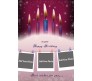 Blow The Candle With Pink Background Birthday Card