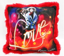 Square Red Pillow LOVE For You [15 x 15 inches]