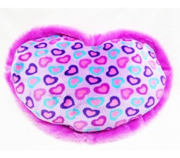 Purple Multiple Hearts Pillow in Heart Shape [14 x 20 Inches]