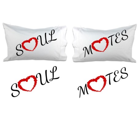 Couple Pillow Soul Mate [18 x 13 Inches - 2 Pillow]