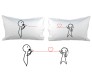 Couple Pillow I Love Listening To You - You Make Me Laugh [18 x 13 Inches - 2 Pillow]