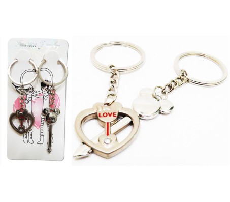 LOVE AND ARROW COUPLE KEYCHAIN 2 [JOINS TOGETHER]