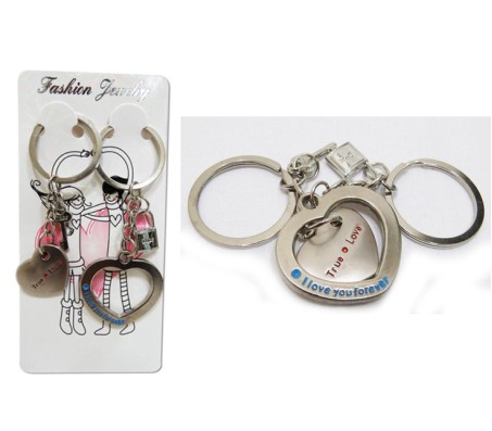 True Love Forever Couple Keychain 