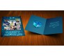 Bright Blue Collage Happy Birthday Card