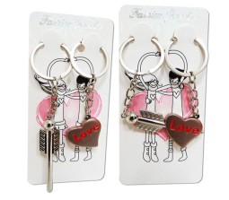 Love and Arrow Couple Keychain [Joins Together]