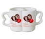 Personalized Couple Joint Mug Happy Valentine Day With Love