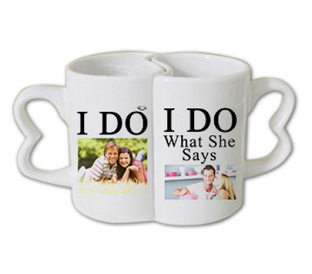 Personalized Couple Joint Mug I Do What She Says