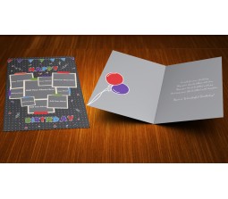 The Love Collage Happy Birthday Card