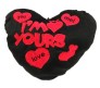 Love Heart Black I M Yours Pillow With I Love You Music on Press Medium Size[10 x 14 inches]
