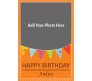 Personalize Photo Happy Birthday Card