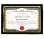 Personalized Award Certificate For Worlds Best Husband With Frame