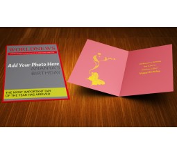 Magazine Look Happy Birthday Card