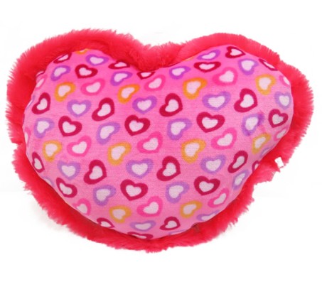 Pink Multiple Hearts Pillow in Heart Shape [14 x 20 Inches]