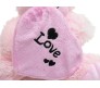 Pink Teddy With Love Box Medium Size [10 inches]