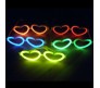 Glow In The Dark Love /  Heart Shape Eye Glasses [Assorted Colors]