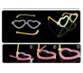 Glow In The Dark Love /  Heart Shape Eye Glasses [Assorted Colors]