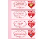 Personalize Valentine Coupon Booklet In Red Hearts Design