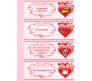 Personalize Valentine Coupon Booklet In Red Hearts Design