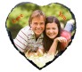 Personalized Heart Shape Photo Rock (16cm x 16cm)