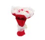 Forever Bouquet With Flowers Teddy Red [30 x 15 inches]