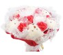 Forever Bouquet With Flowers Teddy Red [30 x 15 inches]
