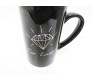 Diamond Lover Black & White Couple Mug With Stainless Steel Spoon