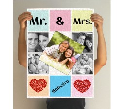 Mr and Mrs Collage Poster