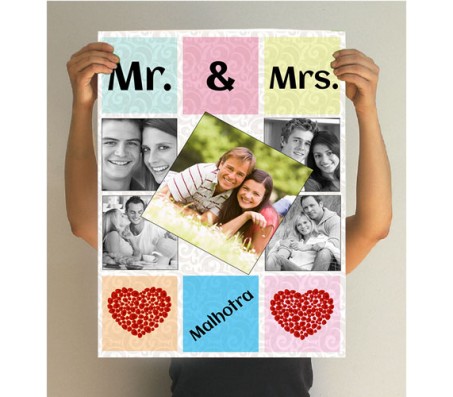 Mr and Mrs Collage Poster