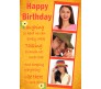 Personalized Happy Birthday 3 Snap Shots