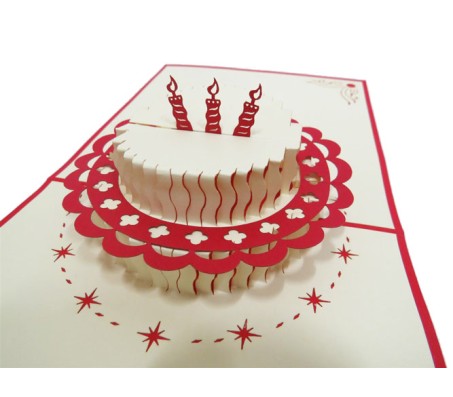 3D Happy Birthday Cake Laser Cut Specially Imported from UK
