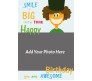 Big Smiley Personalized Happy Birthday Card for Friend