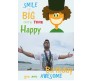 Big Smiley Personalized Happy Birthday Card for Friend
