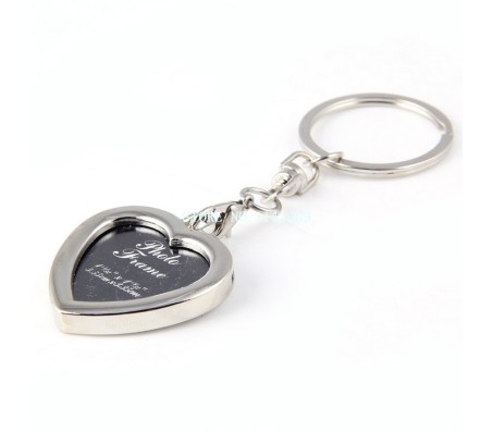 Heart Shape Photo Frame Keychain