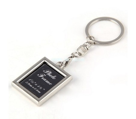 Square Shape Photo Frame Keychain