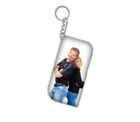 Single Side Personalized Rectangle Shape Key Chain