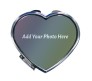 Personalized Heart Shape Compact Mirror