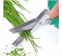 5 Blade Kitchen Scissor for Veggie Cutting and Paper Cutting Kitchen Tool