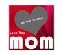 Personalized Love You Mom Square Tile 