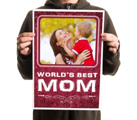 Personalized World's Best Mom Poster