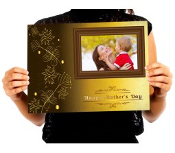 Personalized Happy Mother's Day Golden Theme Poster