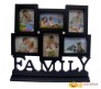 Family Collage Photo Frame 6 Photos [Black]