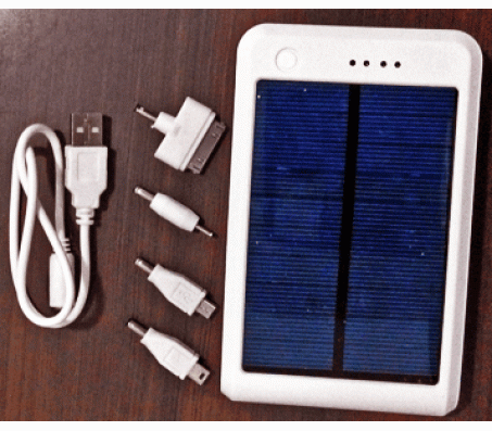 10000mAh Solar Power Charger 2 USB Ports + Torch