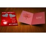 Romantic Heart in Red Design Birthday Card