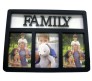 Family Collage Photo Frame 3 Photos [Black]